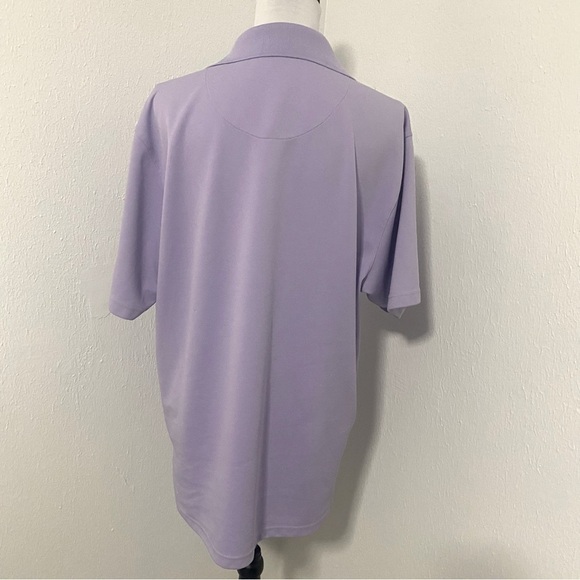 PGA TOUR Men's Polo Golf Shirt XL Lavender 100% Polyester - Picture 5 of 8